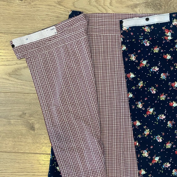 Reversible wrap skirt with Velcro closure size S hand made - Picture 4 of 8